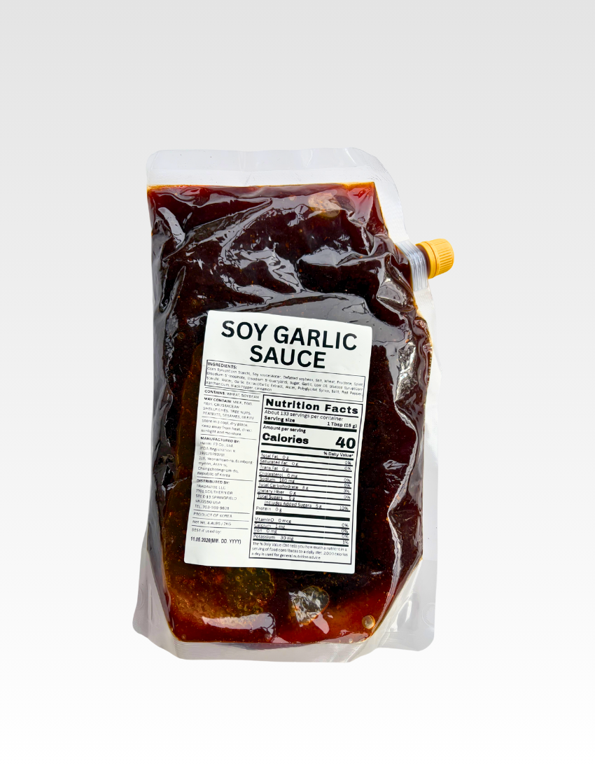 Soy Garlic Sauce (4.4lbs) - Authentic Korean Traditional Fried Chicken Glaze