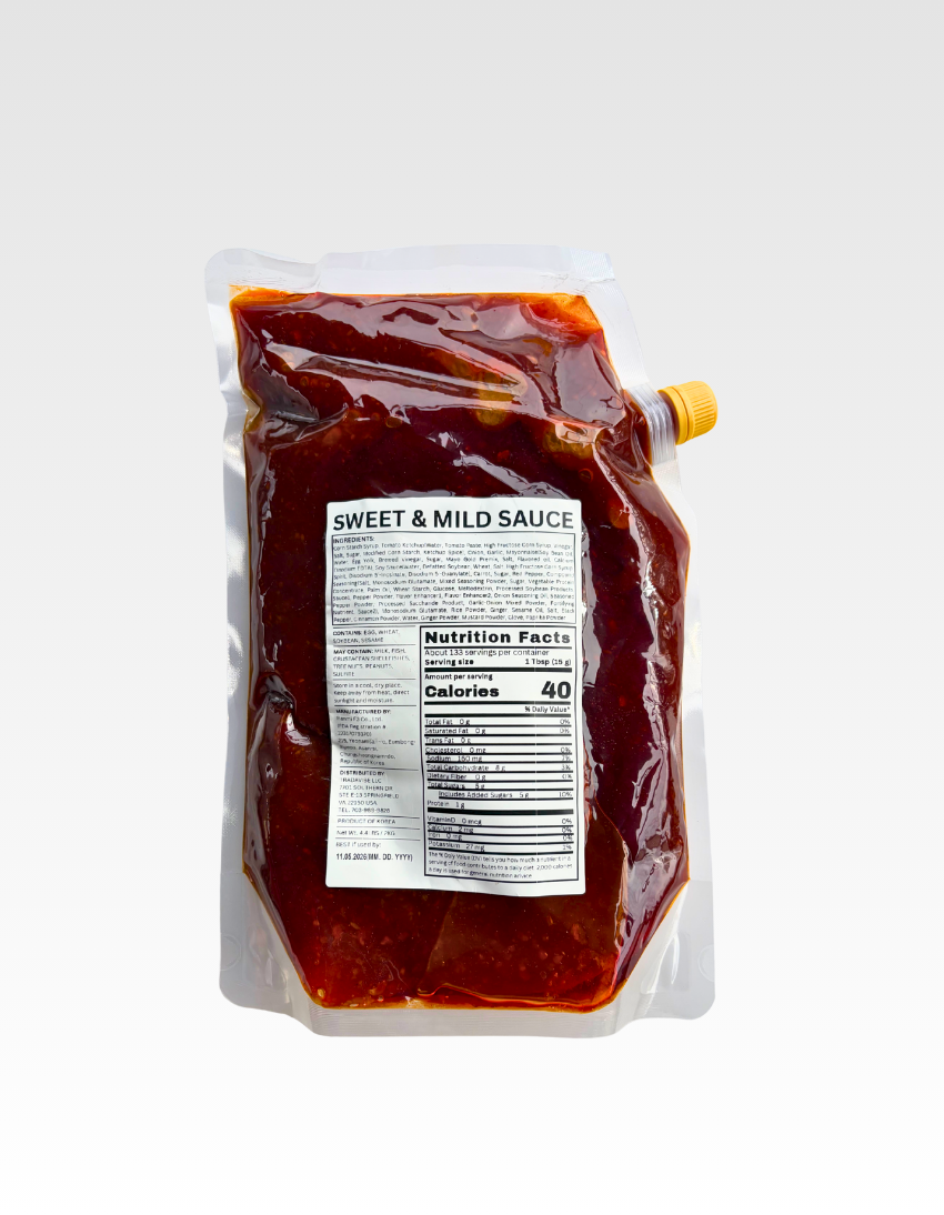 Sweet & Mild Sauce (4.4lbs) - perfectly captures the flavor of traditional Korean-style fried chicken