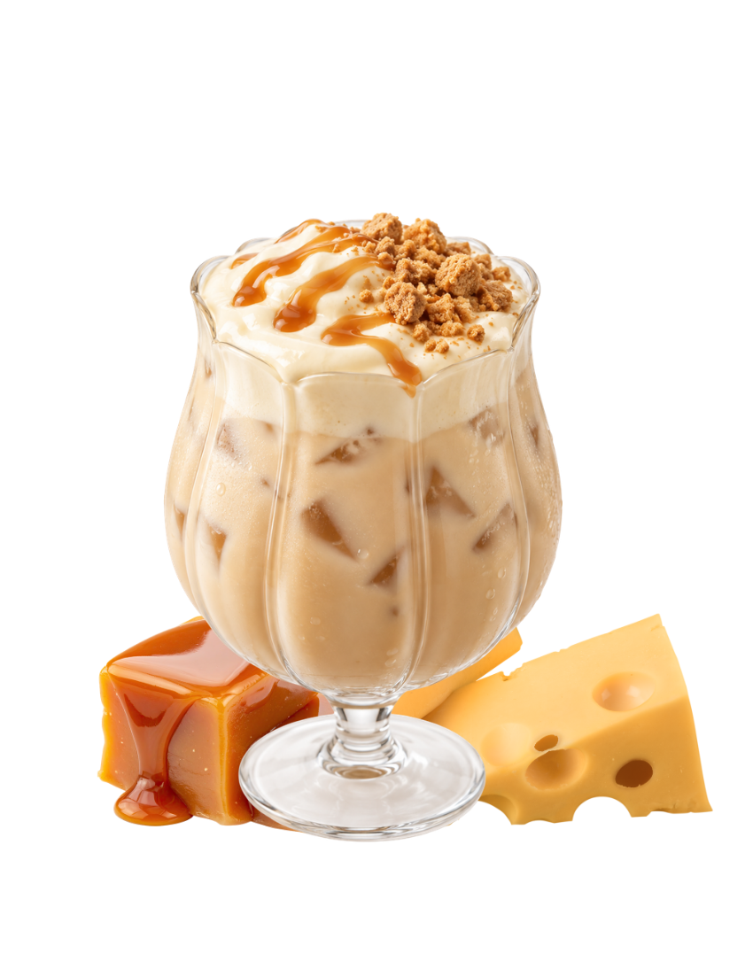 카라멜에 치즈 한 스푼 | Caramel Latte with Cheese Foam