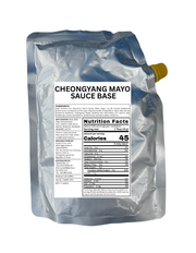 Packaging of Cheongyang Mayo Sauce Base with label on a white background